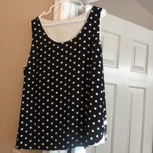 Chicos Womens Reversible Size 3 (XL) sleeveless Cami Top.  Nylon/Spandex.